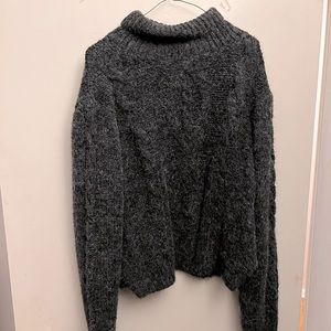 Grey/ black knit sweater